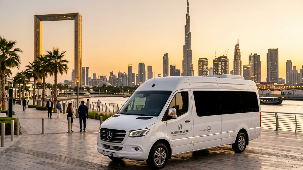 Mercedes Sprinter Rental Dubai for Private City Tours and Sightseeing