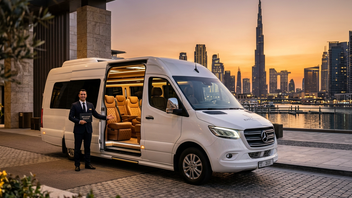 Mercedes Sprinter with Driver Dubai: Luxury Group Transportation