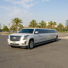 Cadillac stretch limousine with chauffeur in Dubai