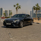 Mercedes S-Class sedan with chauffeur in Dubai
