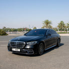 Mercedes S580 sedan with chauffeur in Dubai