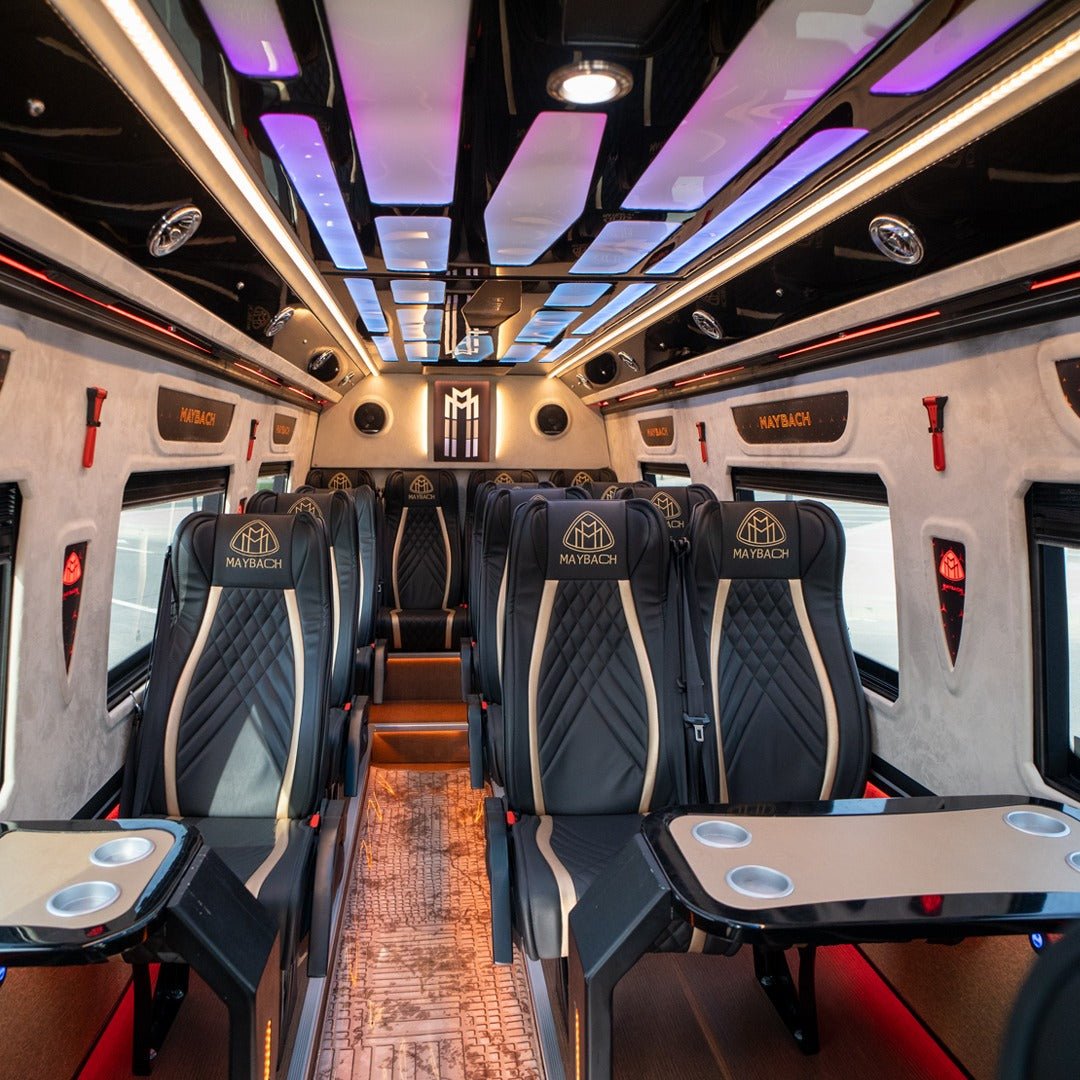 Book Ultra Luxury Maybach Sprinter 16 Seater Van With Chauffeur Service in Dubai