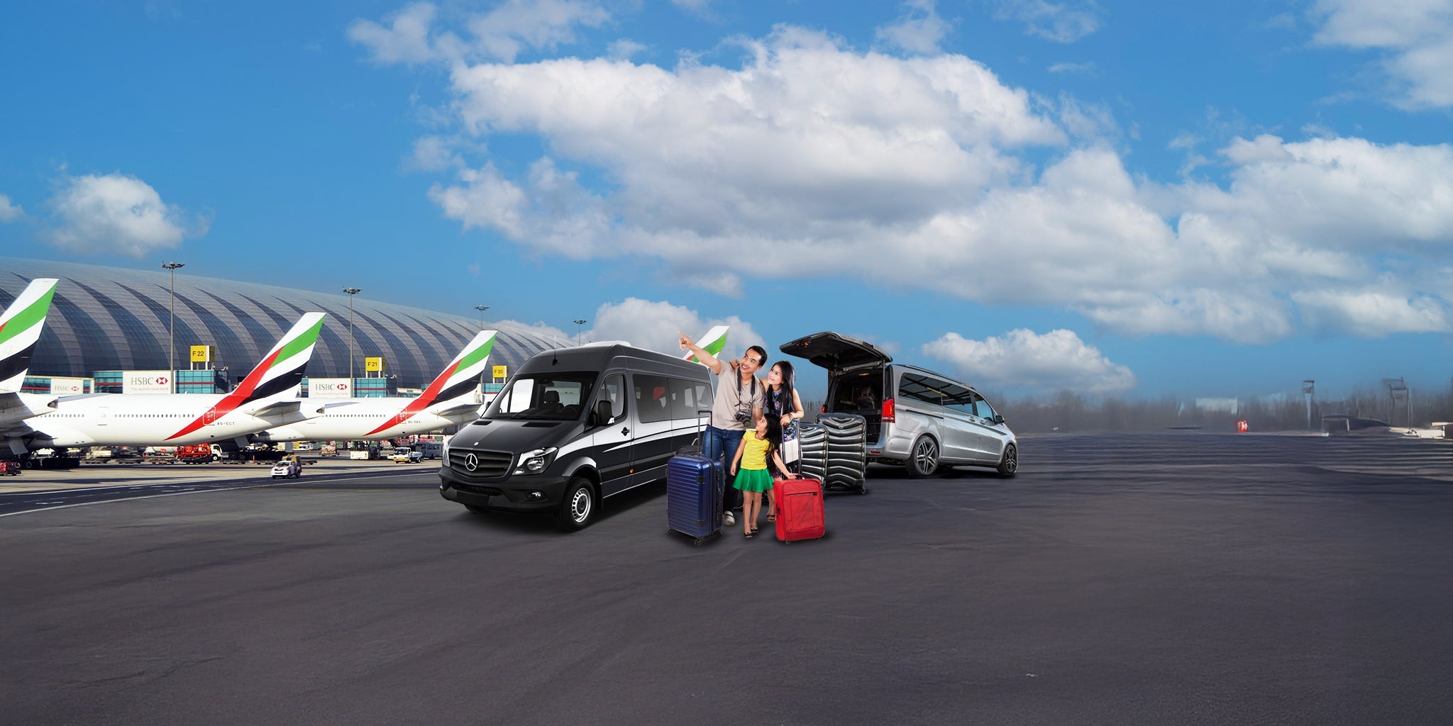 Luxury Dubai Airport Transfers with Mercedes V-Class – Arrive in Style