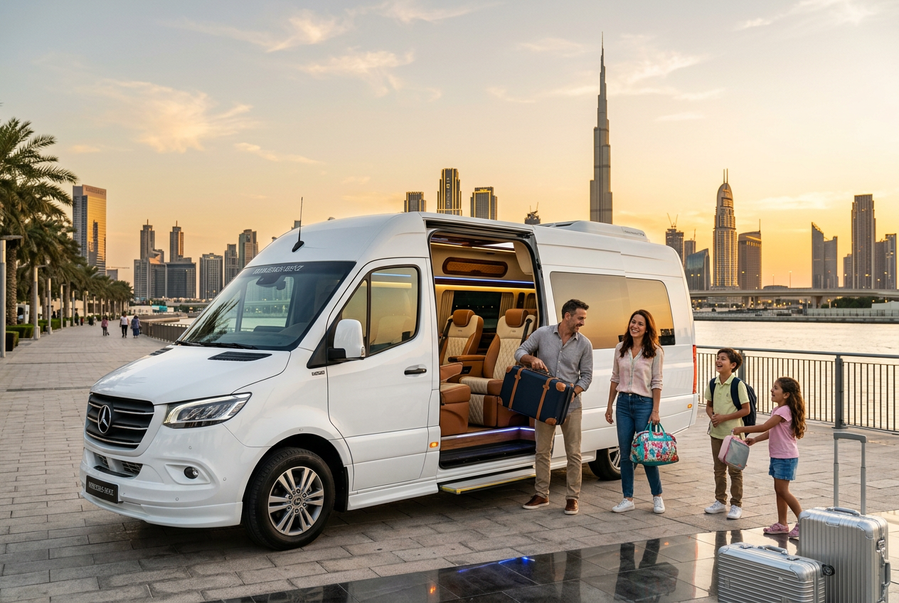 Mercedes Sprinter for Family Trips in Dubai