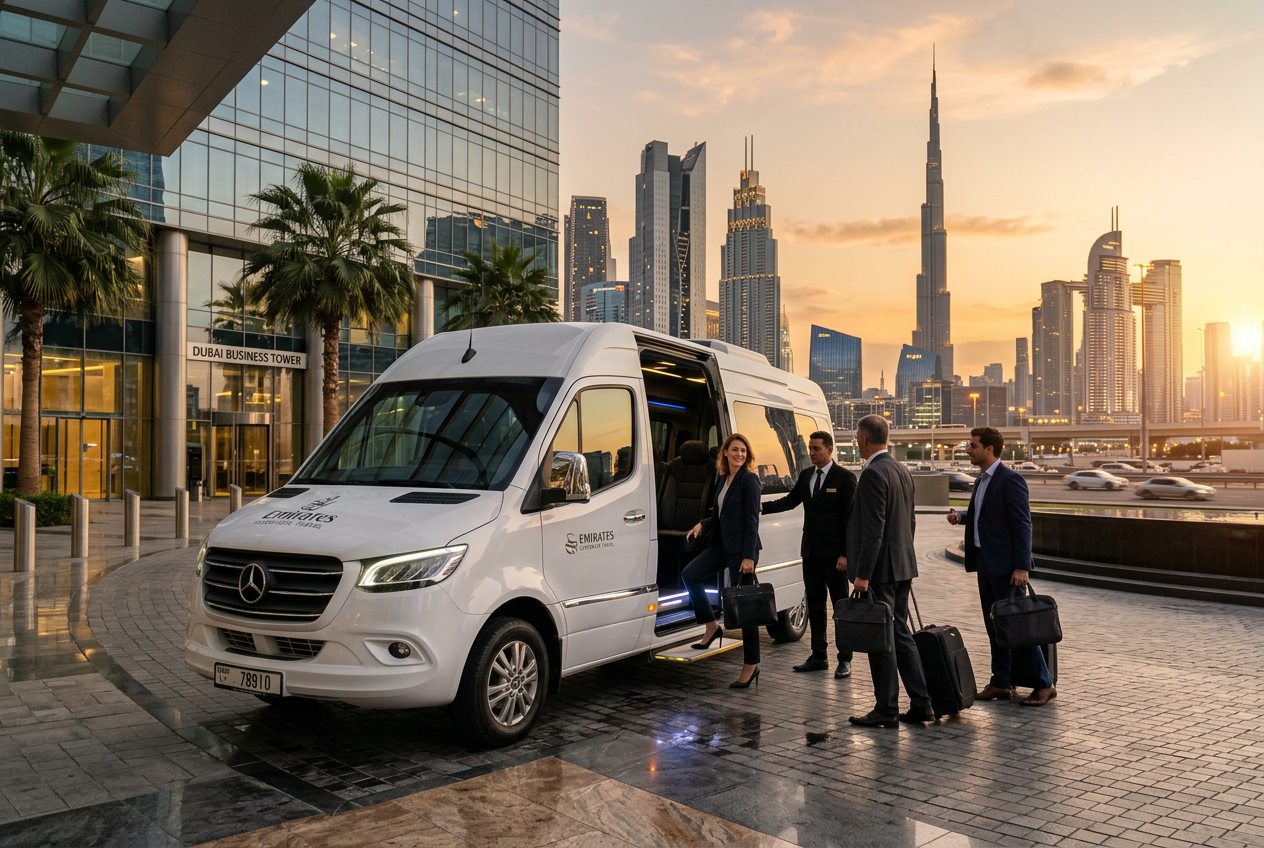 Mercedes Sprinter Rental Dubai for Corporate Events and Business Groups