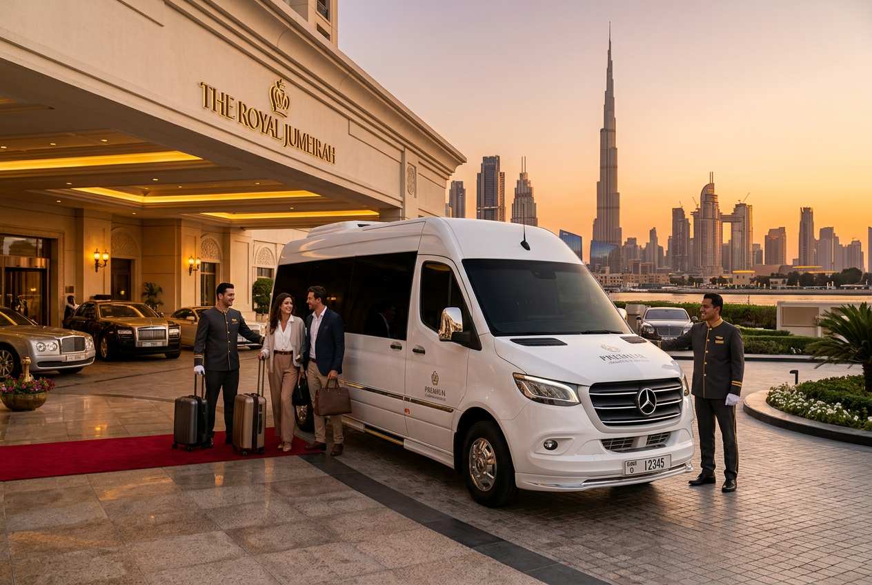 Mercedes Sprinter Rental Dubai for Hotel Transfers and Guest Transportation