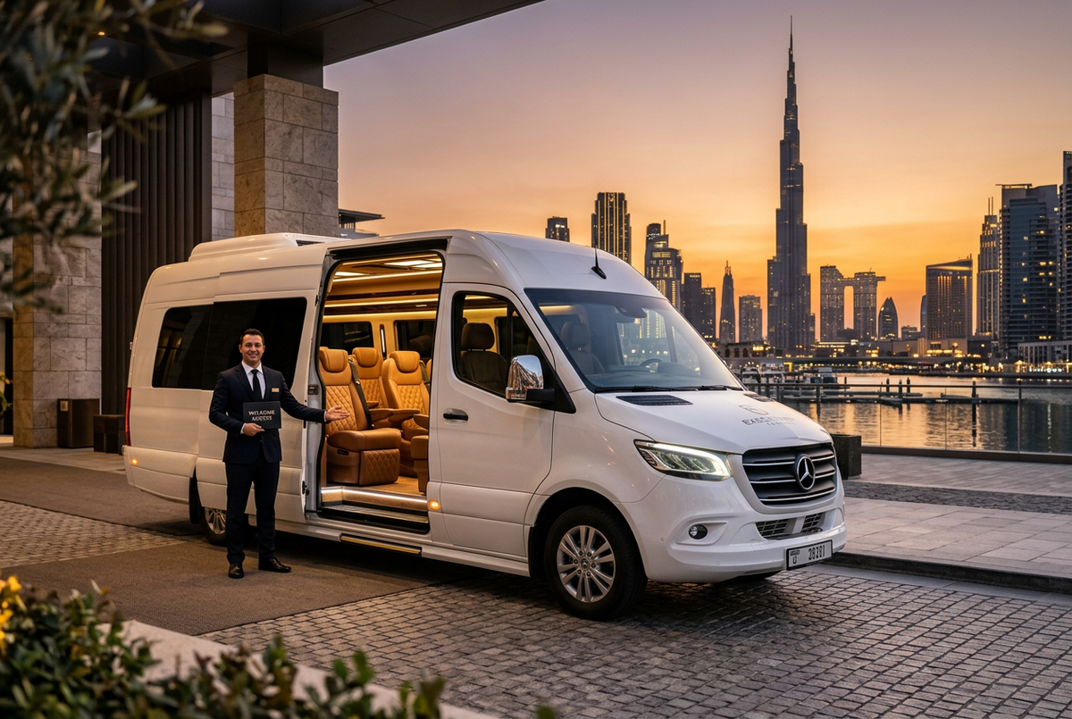 Mercedes Sprinter with Driver Dubai: Luxury Group Transportation
