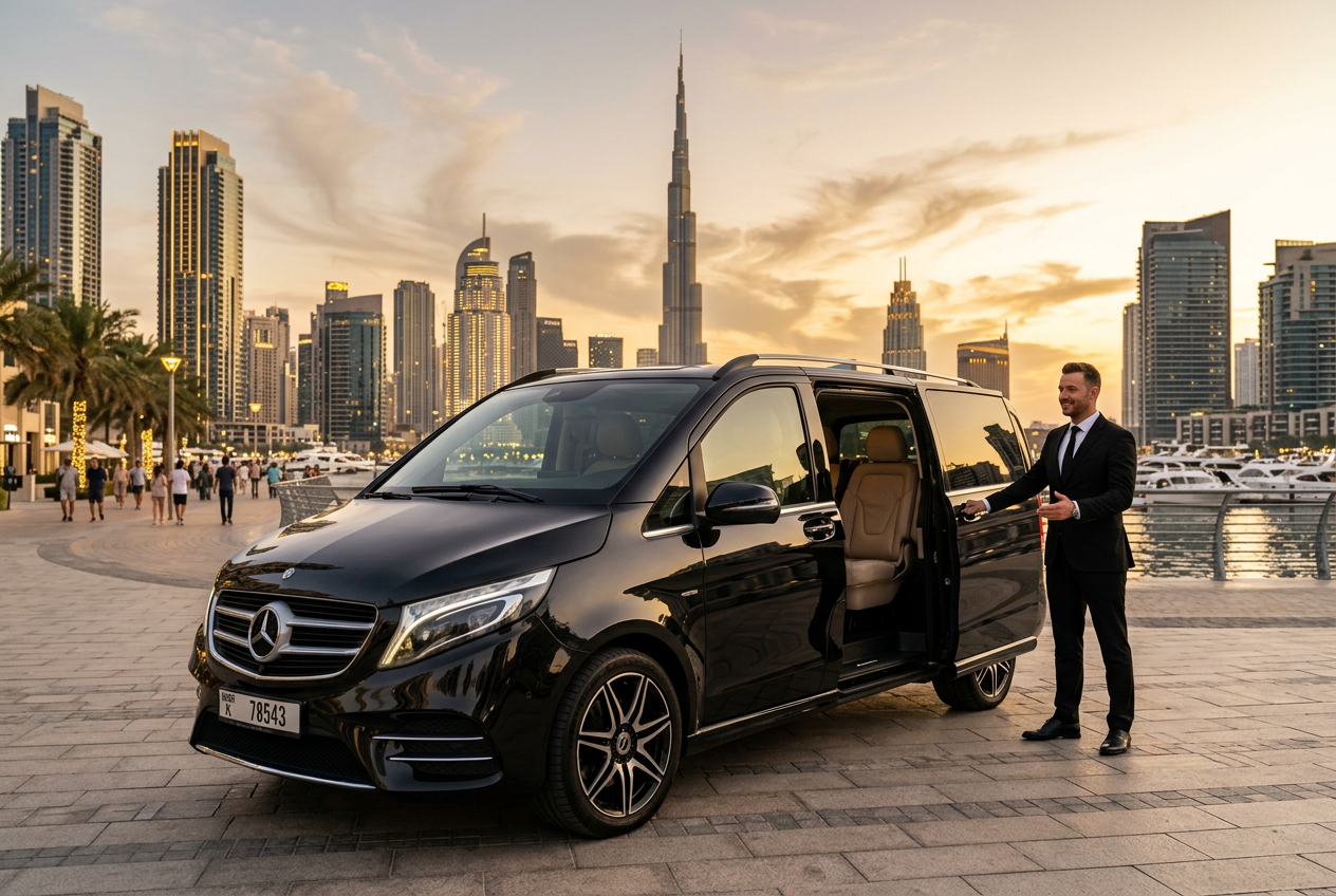 Mercedes V-Class with Driver Dubai: Premium Chauffeur Travel for Every Journey