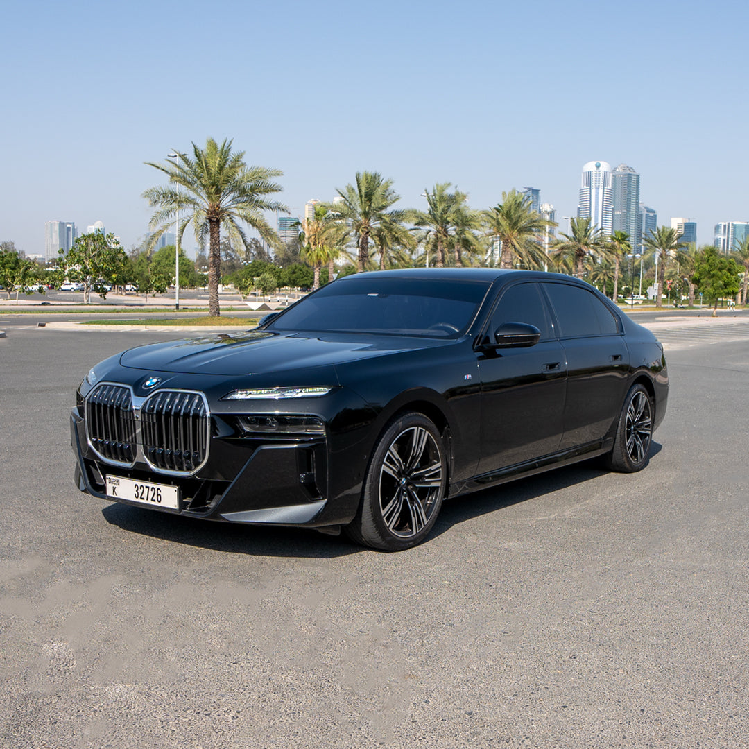 BMW 7-Series sedan with chauffeur in Dubai